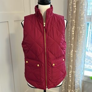 JCrew Factory quilted puffer vest with snap pockets